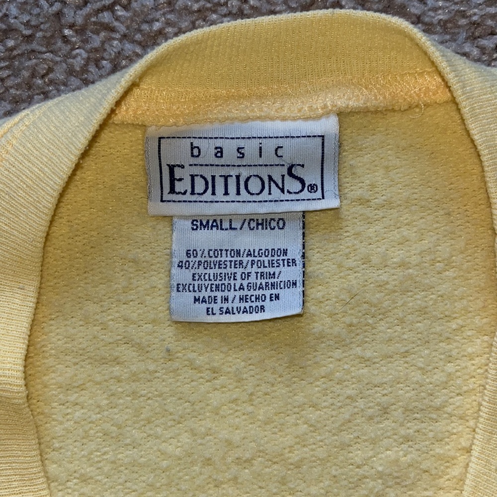 Vintage Basic Editions Cat Sweatshirt - image 5